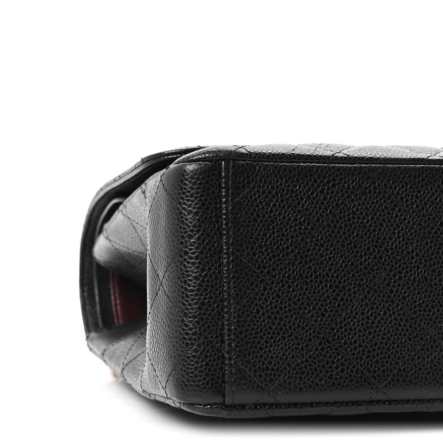Caviar Quilted Maxi Double Flap Black