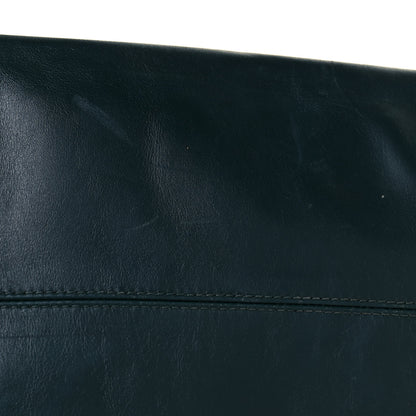 Alexander McQueen Pebbled Calfskin Large Skull Padlock Zip Around Tote Dark Green 27 of 28