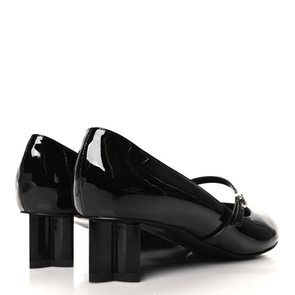 Louis Vuitton LOUIS VUITTON Patent Uniformes Silhouette 40mm Pumps 38.5 Black 4 of 8