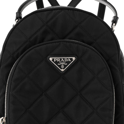 Prada Nylon Tessuto Impuntu Quilted Backpack Black 8 of 10