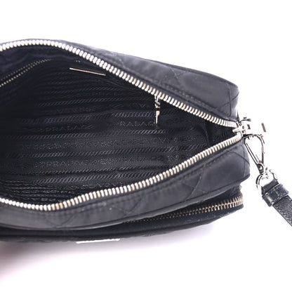 Prada Nylon Tessuto Impuntu Quilted Crossbody Bag Black 4 of 4