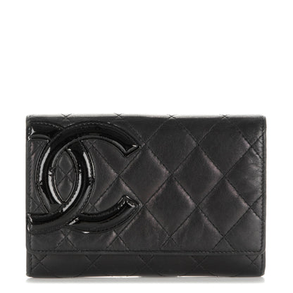 Chanel Calfskin Quilted Cambon Flap Wallet Black 1 of 7