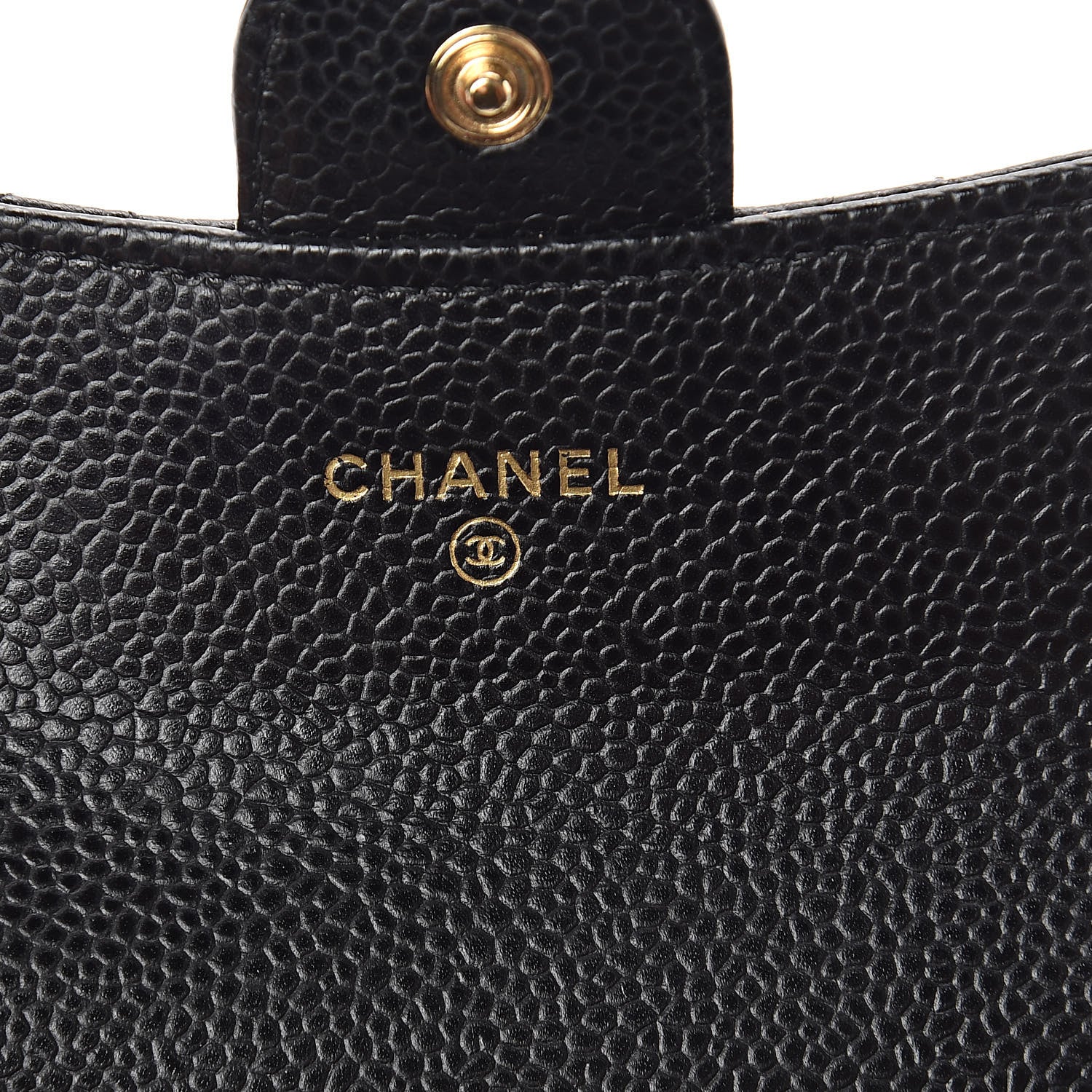 Chanel Caviar Quilted Flap Card Holder Wallet Black 6 of 10