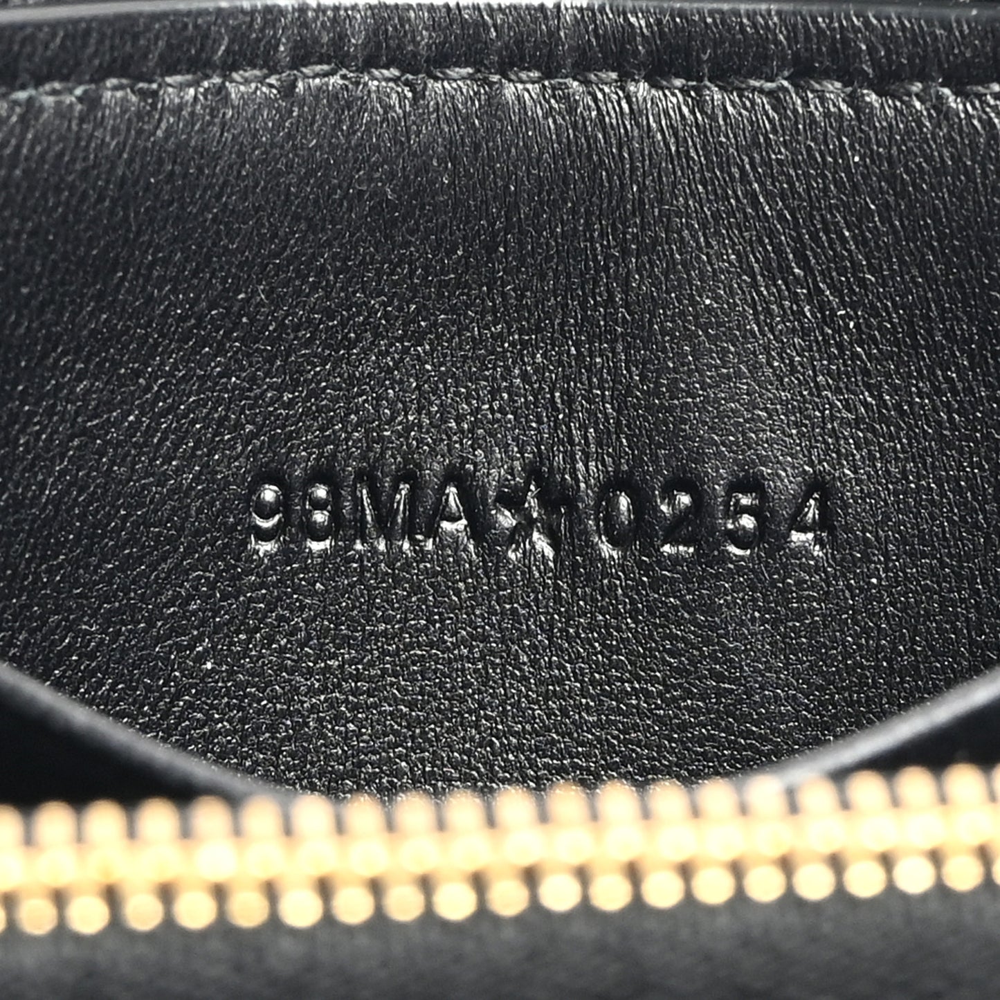 Lambskin Cannage Lady Dior Zip Wallet Black