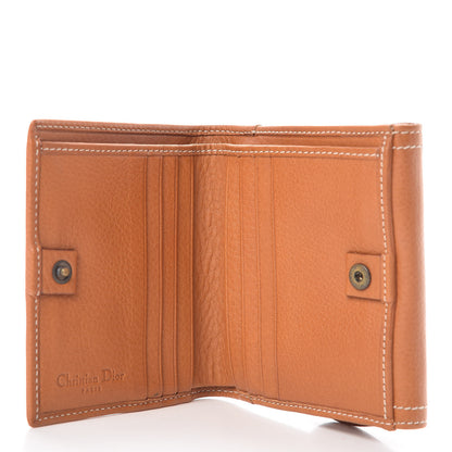 Christian Dior Calfskin Saddle Wallet Light Brown 6 of 8