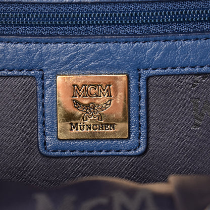 MCM Visetos Studded Medium Stark M Backpack Blue 10 of 18