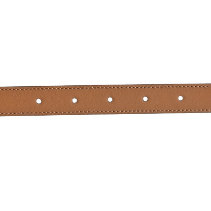 Gucci Azalea Calfskin Enamel Monochrome Double G 20mm Belt 85 34 Camelia 5 of 5