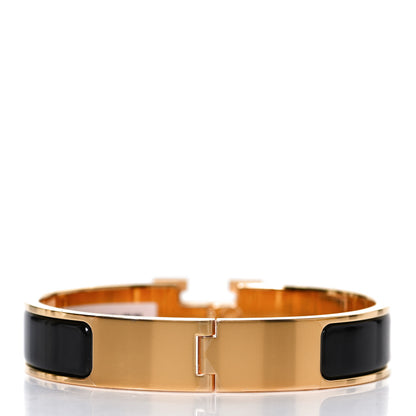 Hermes Enamel Narrow Clic Clac H Bracelet PM Black 3 of 7
