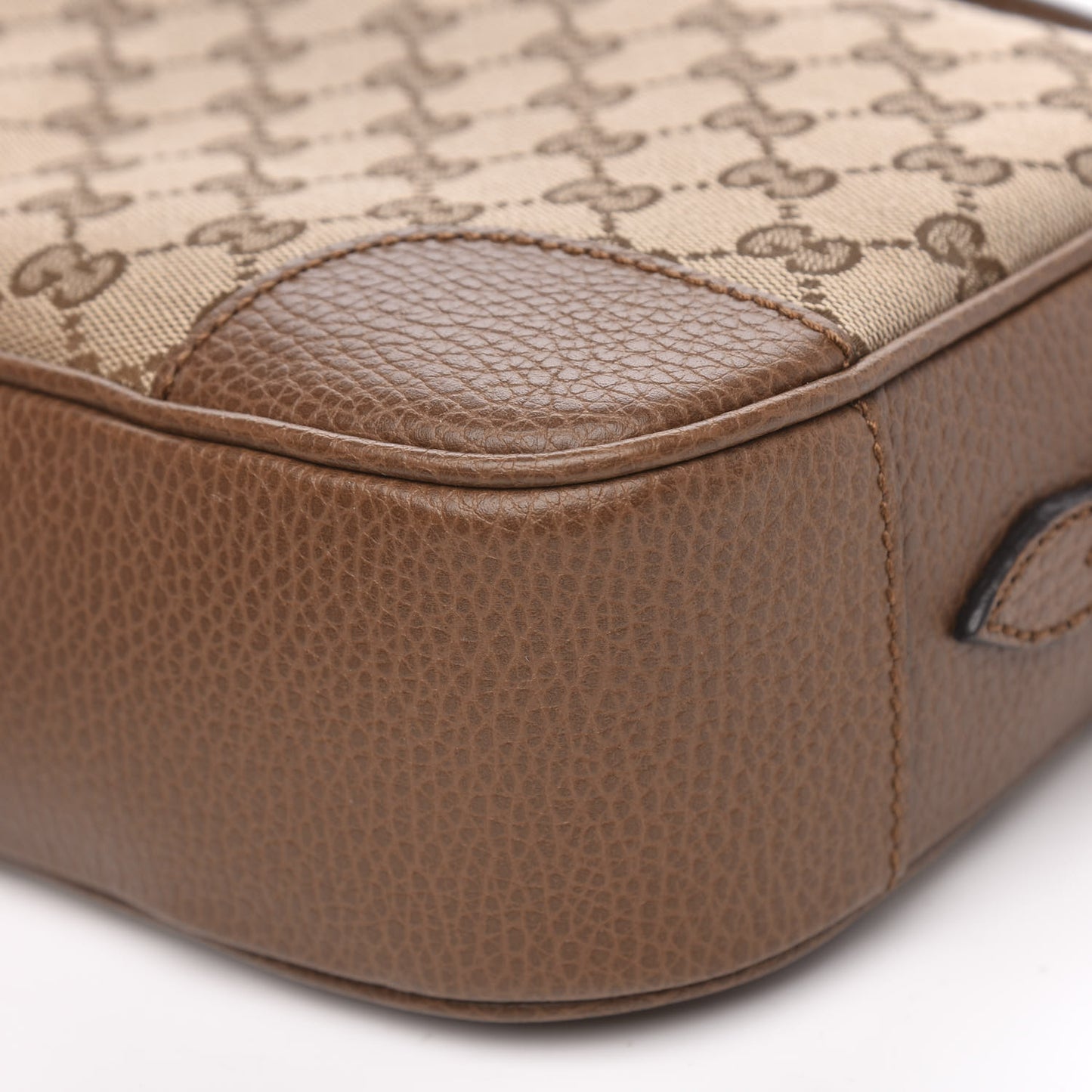 Monogram Mini Bree Messenger Bag Beige Tabacco