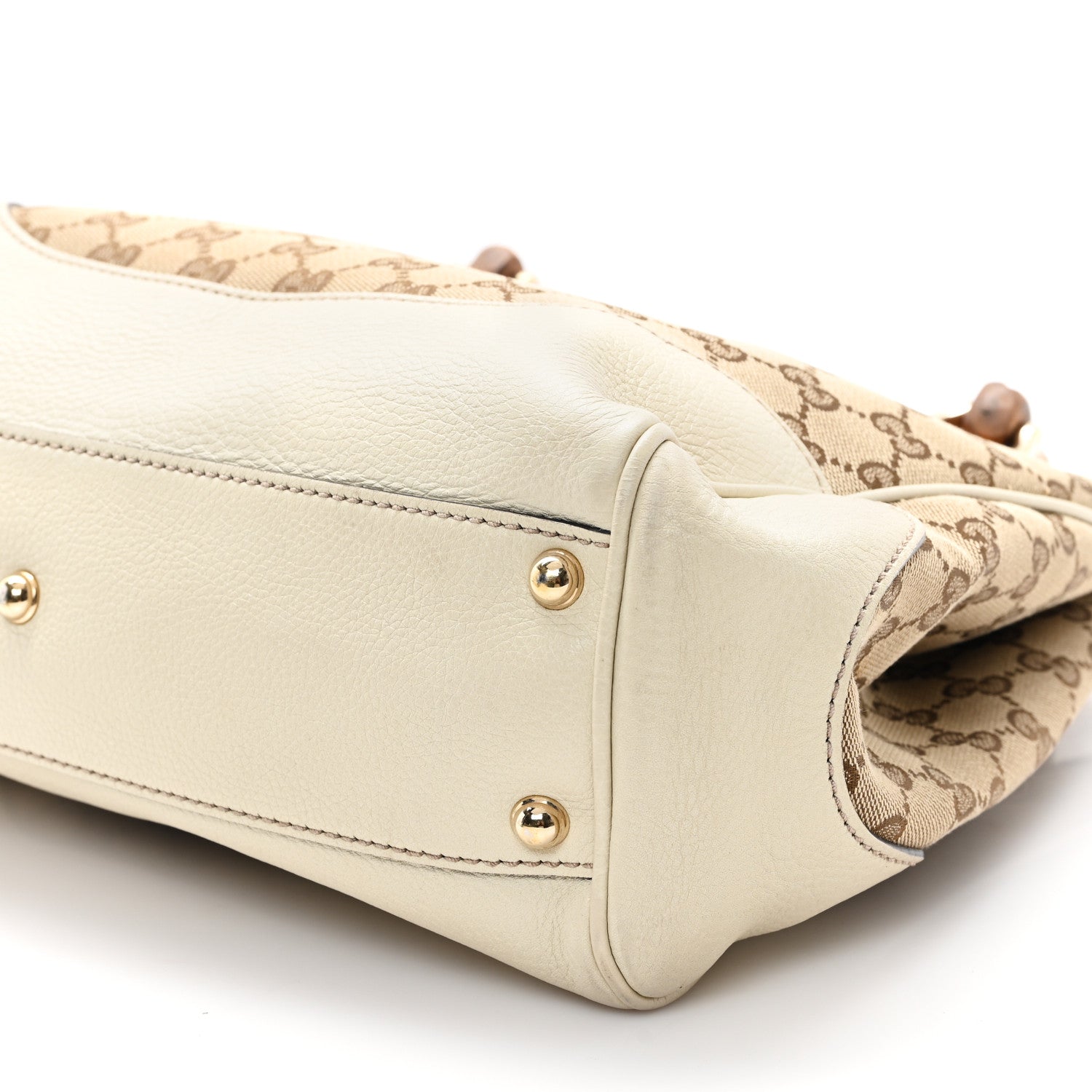 Gucci Monogram Small Diana Bamboo Top Handle Tote Off White 10 of 11
