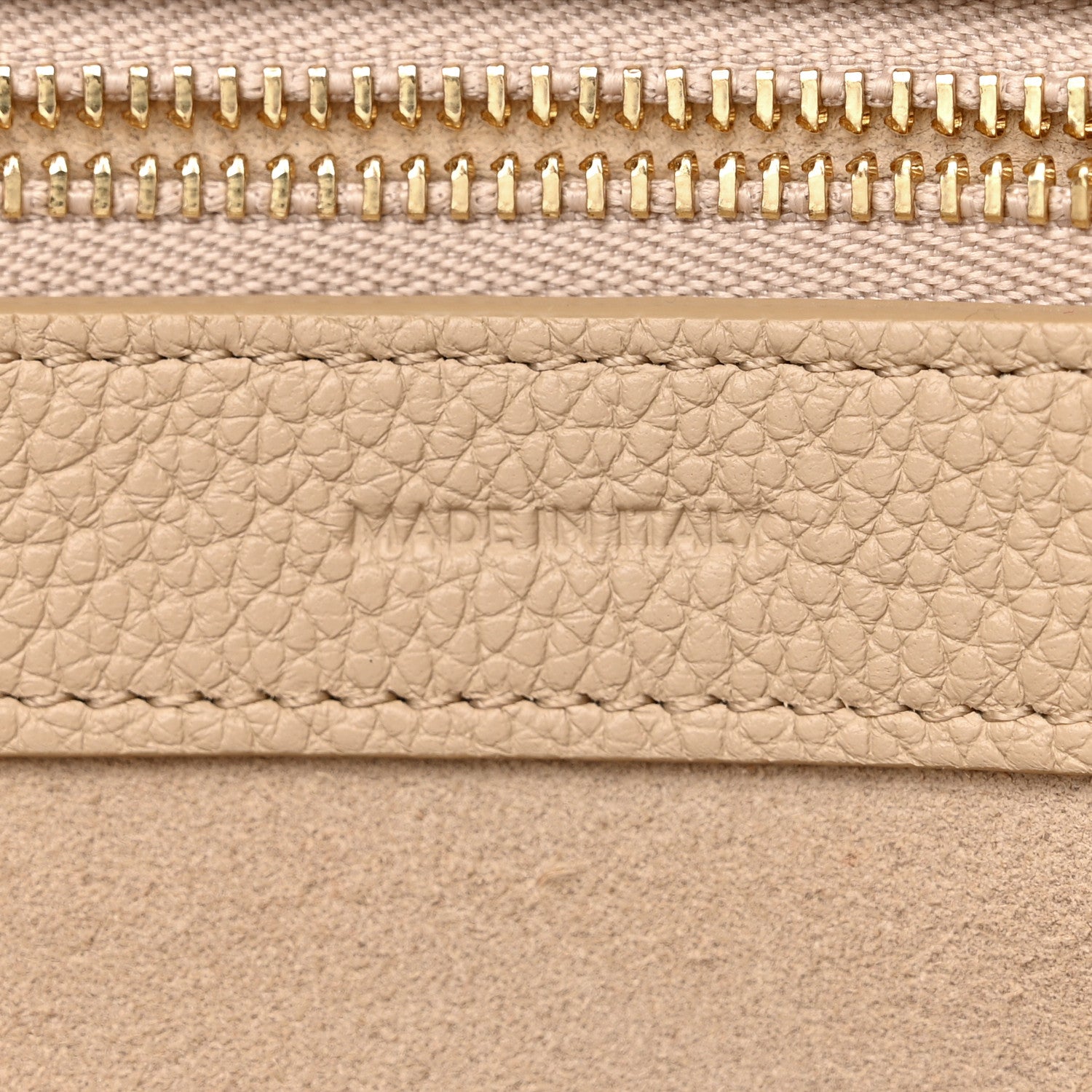 Celine Soft Grained Calfskin Medium Belt Cabas Phantom Beige 6 of 10