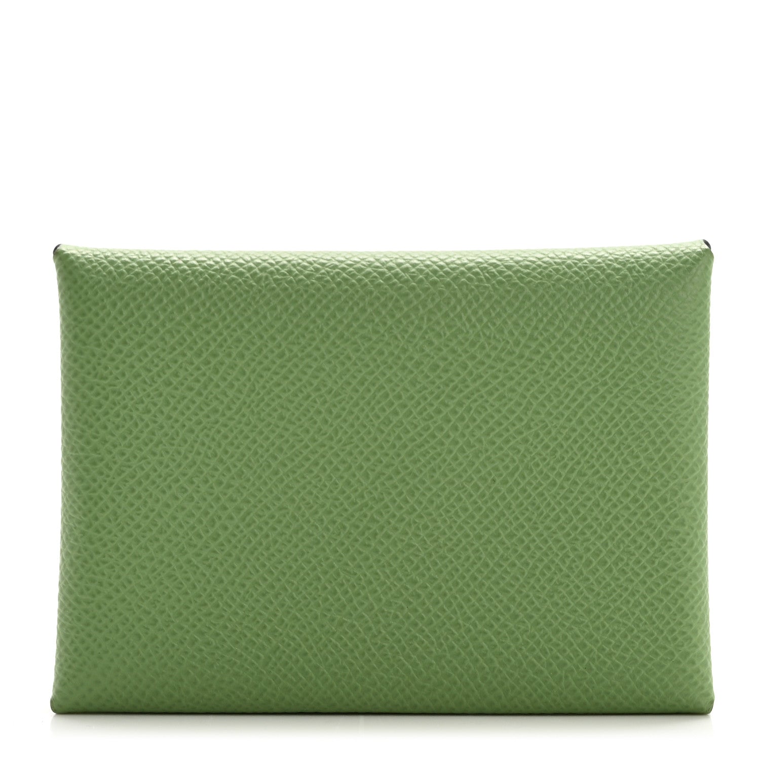 Hermes Epsom Calvi Duo Card Case Vert Criquet 1 of 8