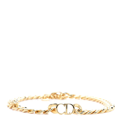 Christian Dior Metal CD Choker Necklace Gold 3 of 5