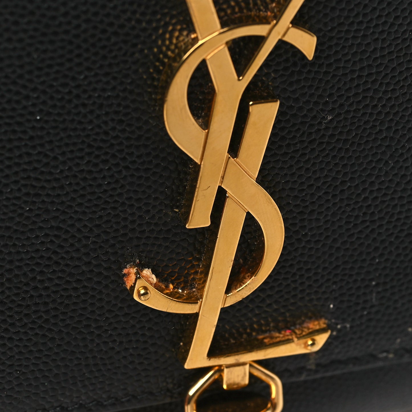 Grain De Poudre Small Classic Monogram Kate Tassel Satchel Black