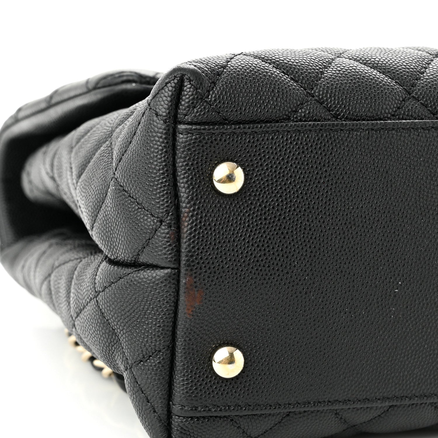 Chanel Caviar Quilted Medium Coco Handle Flap Black 10 of 11