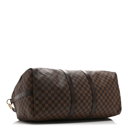 Louis Vuitton Damier Ebene Keepall Bandouliere 55 3 of 9