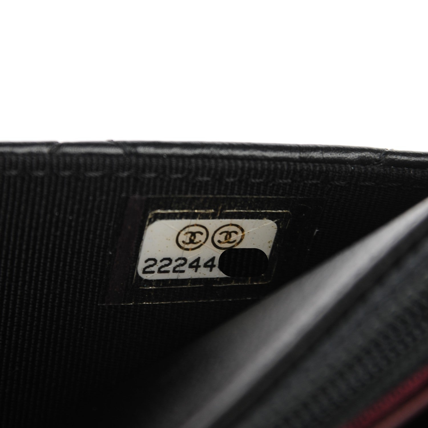 Chanel Aged Calfskin Reissue Wallet On Chain WOC Black 8 of 9