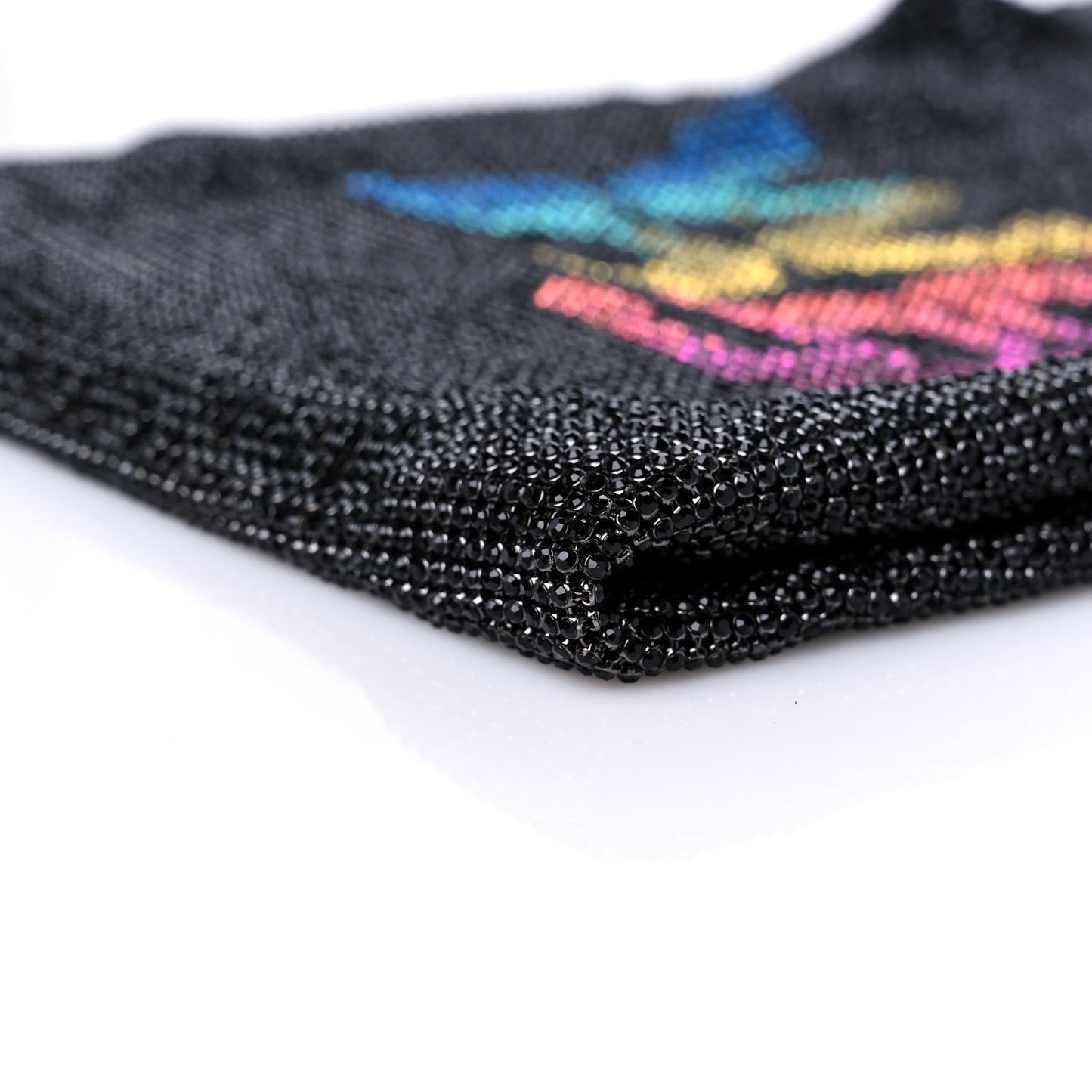 Crystal Mini Wanglock Shopper Black Rainbow