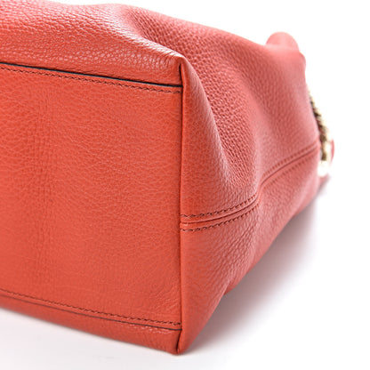 Gucci Pebbled Calfskin Medium Soho Chain Shoulder Bag Sun Orange 10 of 10