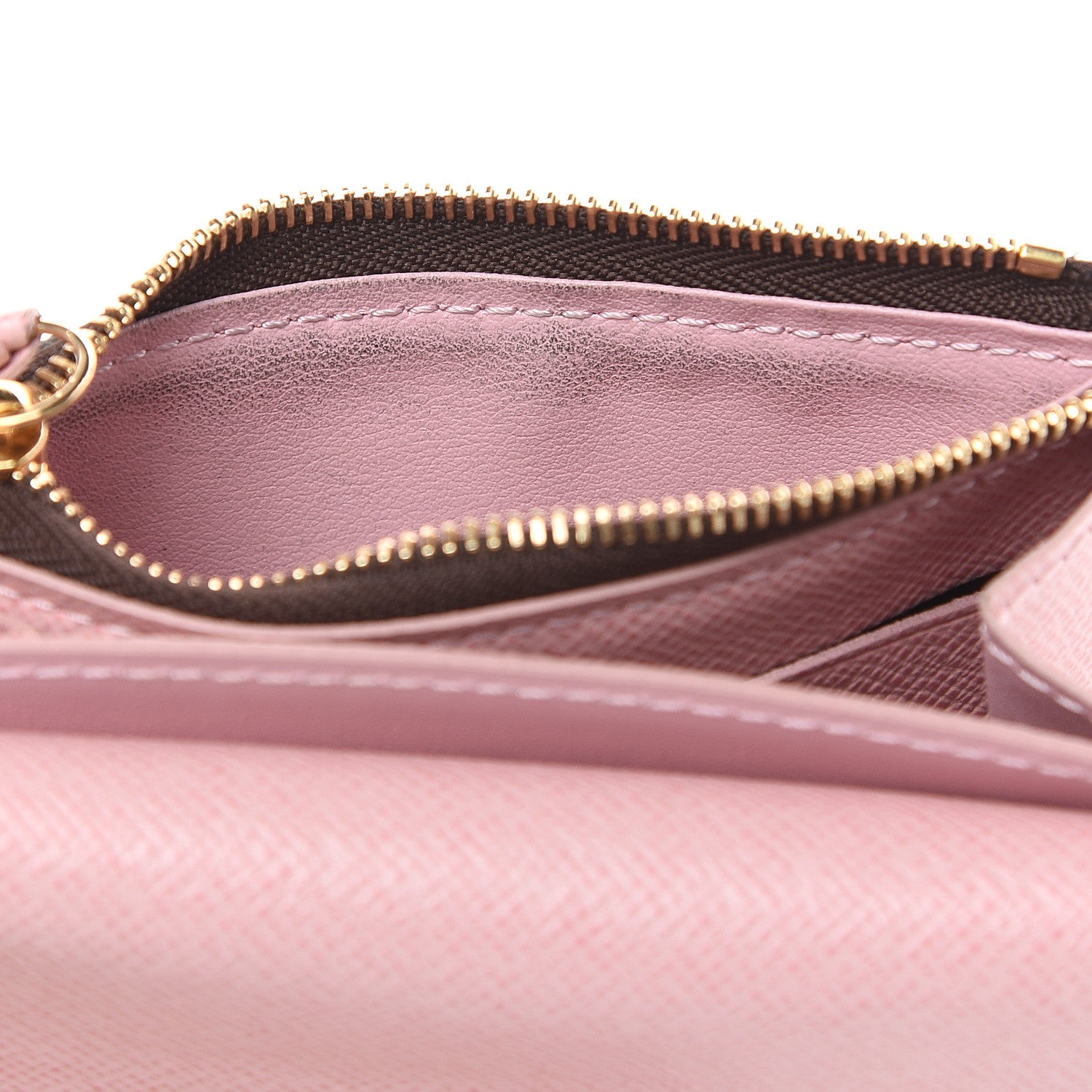 Louis Vuitton Damier Ebene Rosalie Coin Purse Rose Ballerine 11 of 11