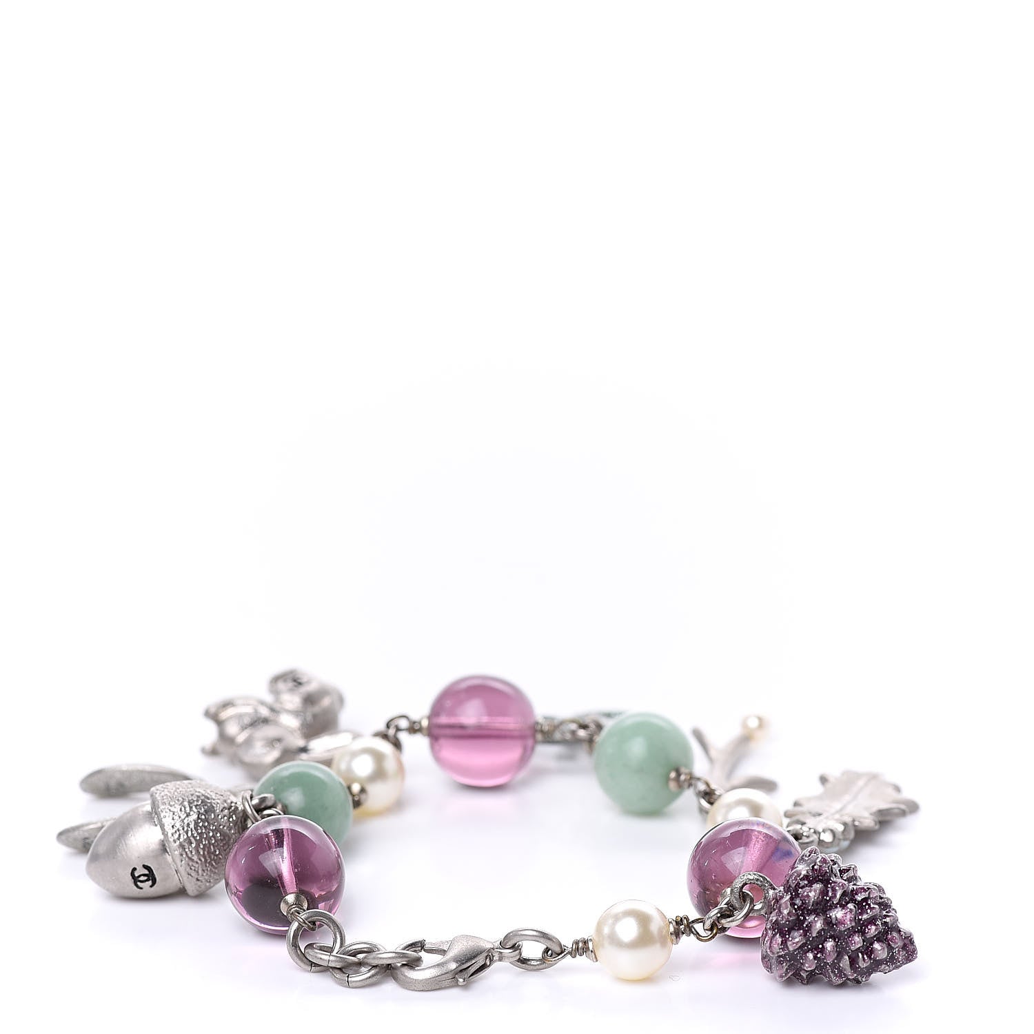 Chanel Charms CC Bracelet Silver Multicolor 3 of 4