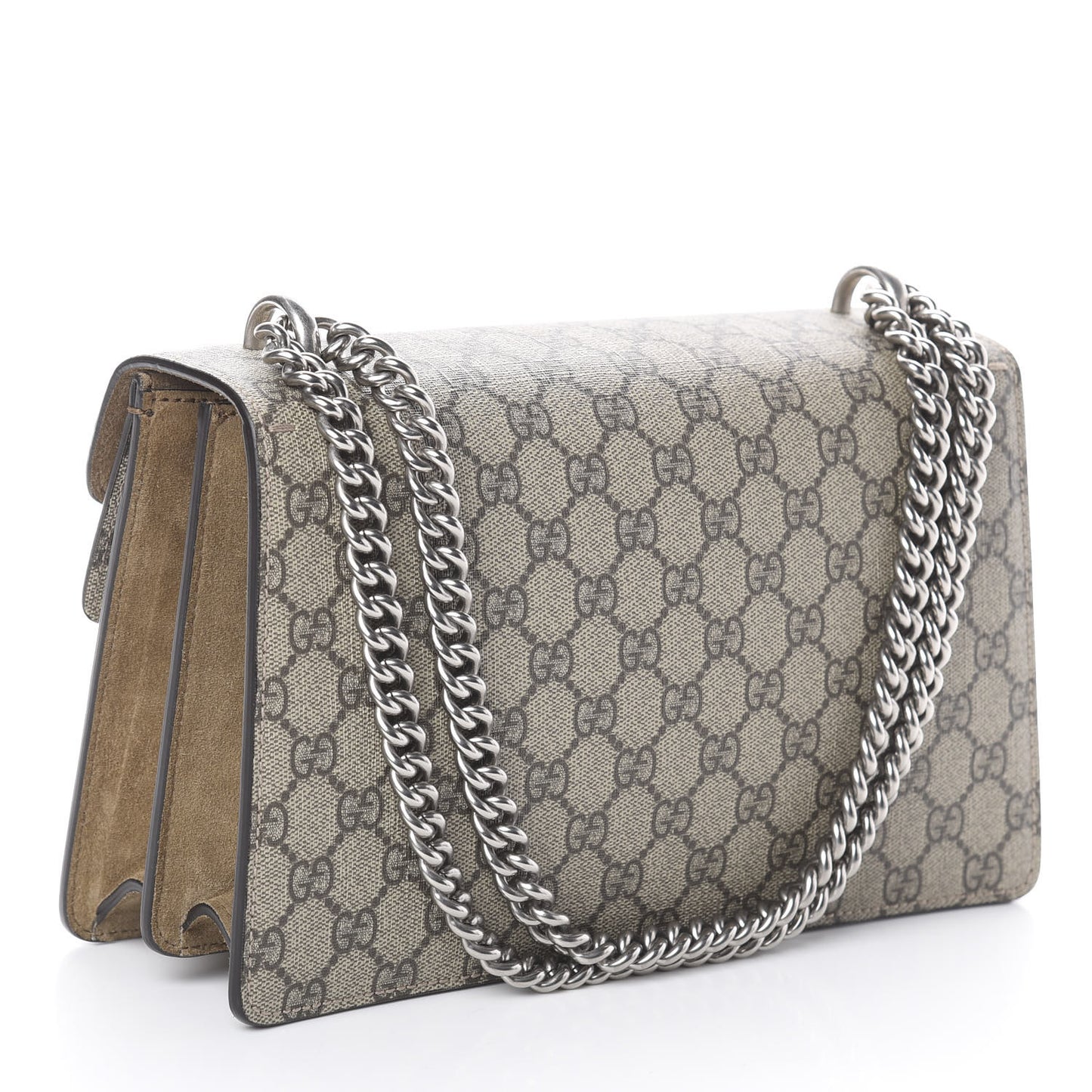 GG Supreme Monogram Small Dionysus Shoulder Bag Taupe