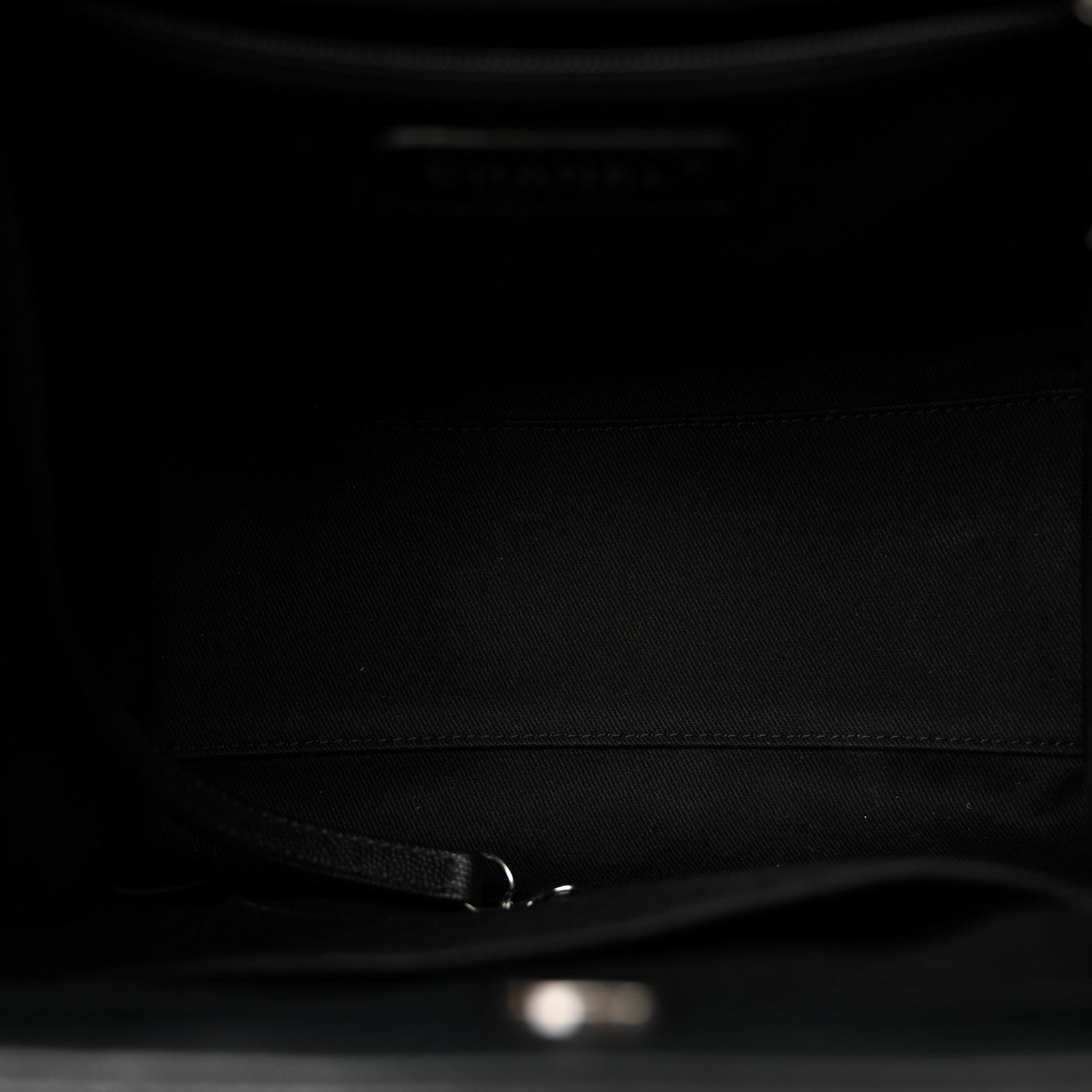 Chanel Caviar Quilted Medium CC Bucket Bag Black 5 of 11
