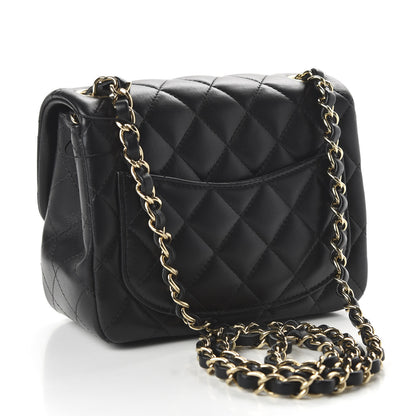 Chanel Lambskin Quilted Mini Square Flap Black 3 of 11