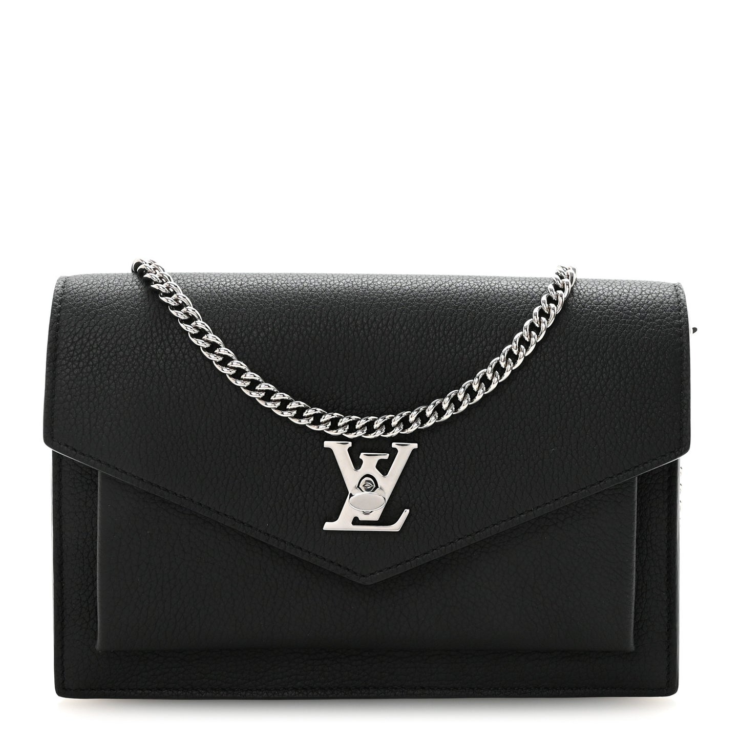 Soft Calfskin My Lockme Chain Pochette Black