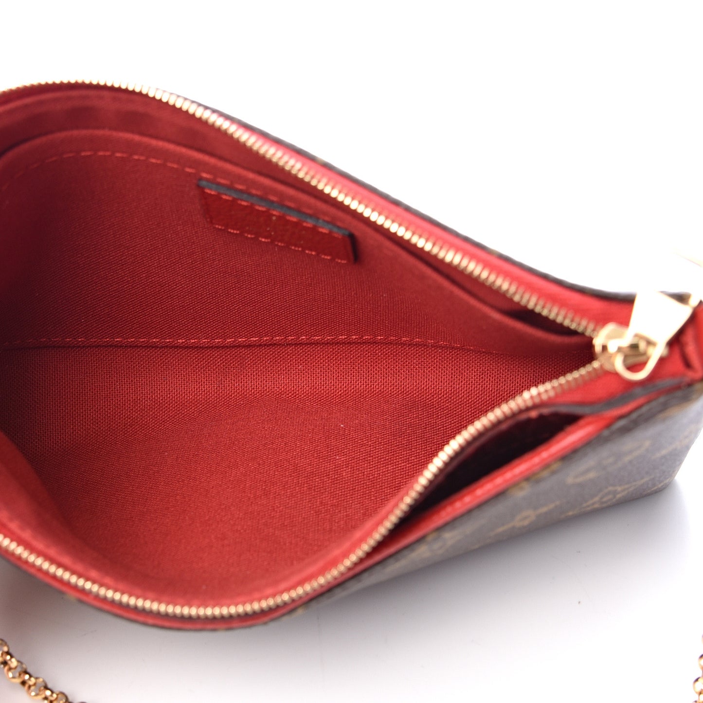 Monogram Pallas Clutch Cherry