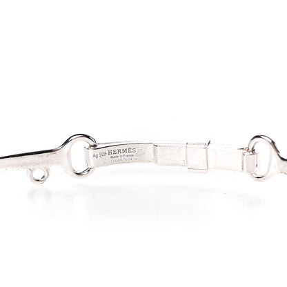 Hermes Sterling Silver Mors De Bride Bib Necklace 4 of 7