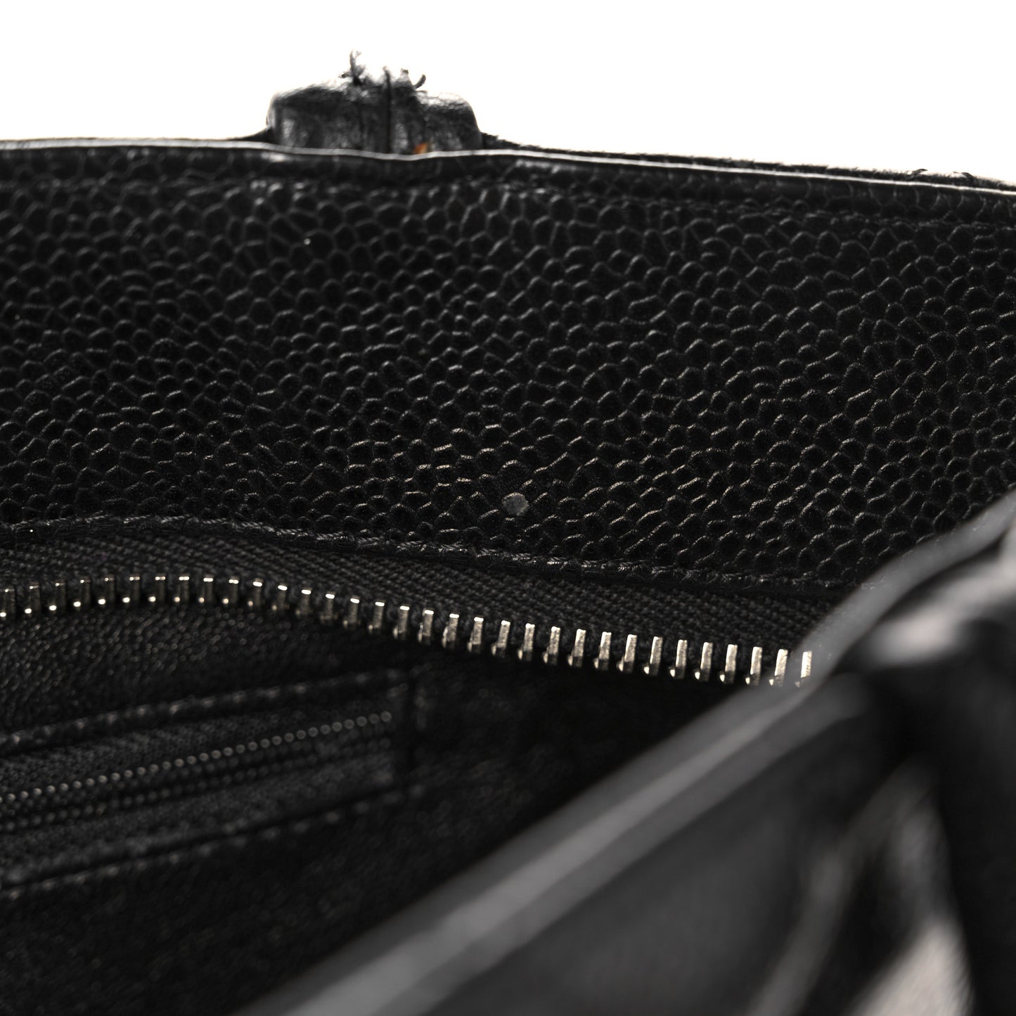 Caviar Quilted Medallion Tote Black