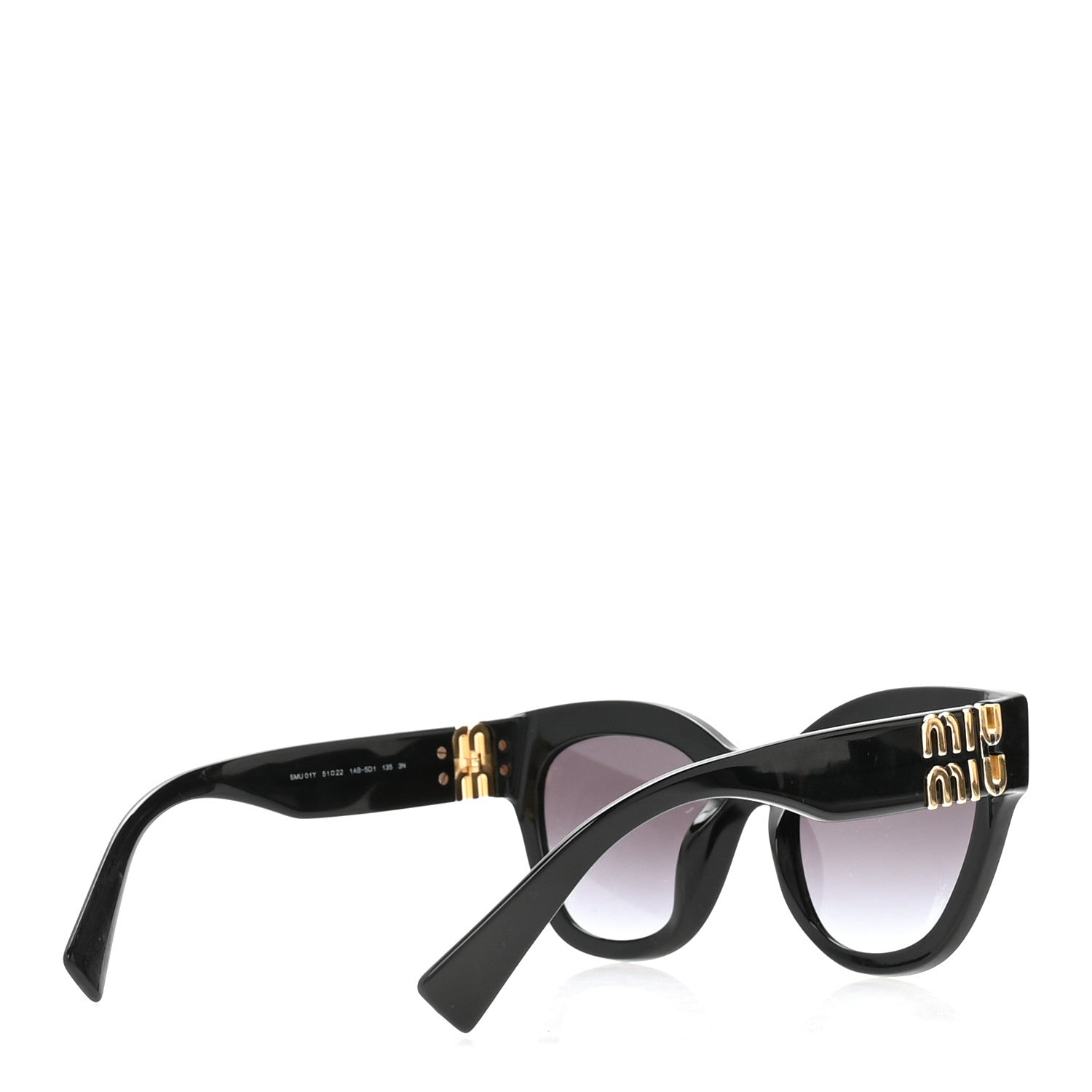 Miu Miu Acetate Sunglasses SMU01Y Black 4 of 8