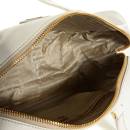 Prada Saffiano Bowler Talco White 5 of 10
