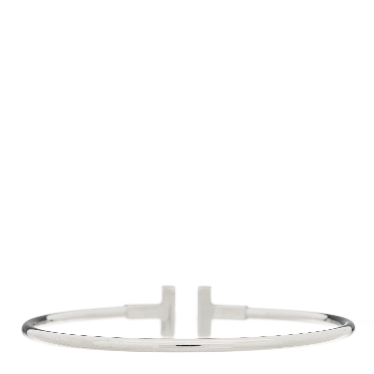 Tiffany 18K White Gold Ruby T Wire Bracelet 2 of 4