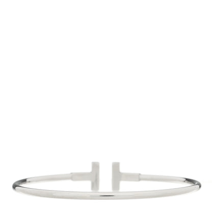 Tiffany 18K White Gold Ruby T Wire Bracelet 2 of 4