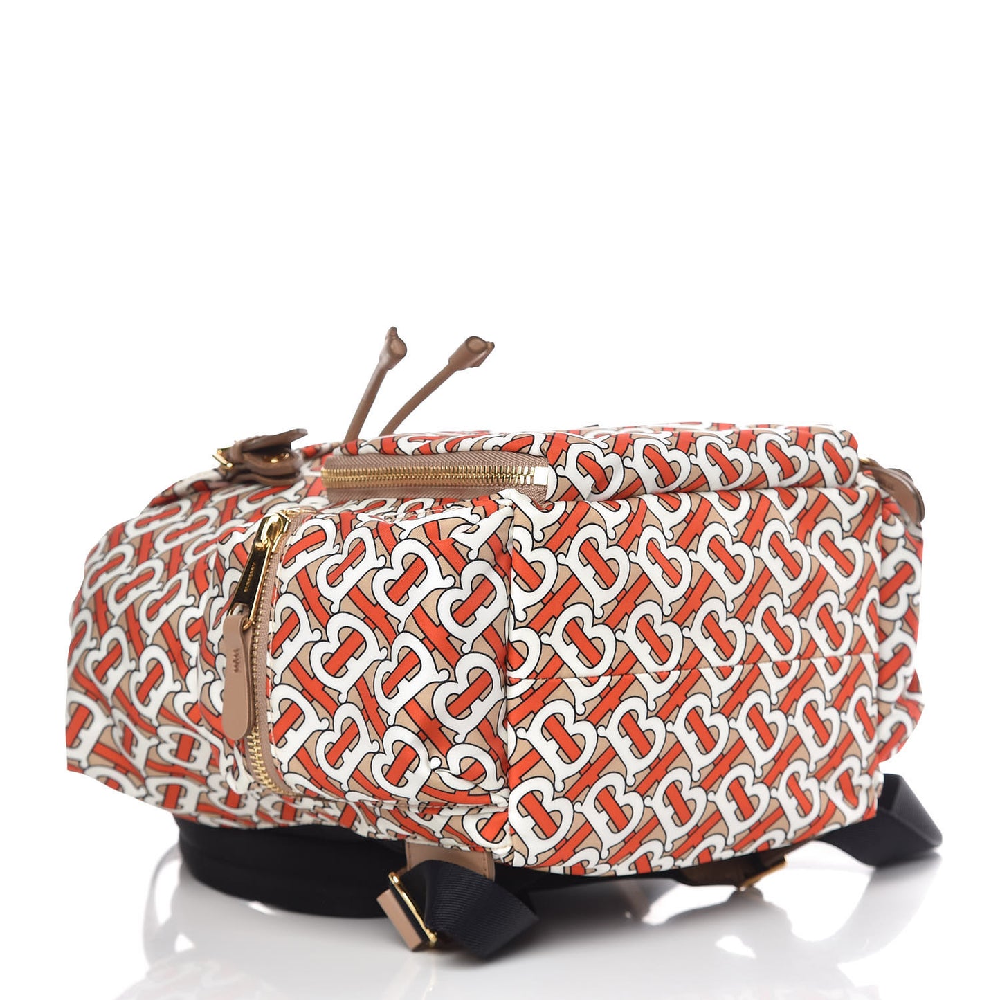 Nylon Monogram Medium Rucksack Backpack Vermillion