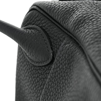 Hermes Taurillon Clemence Lindy 30 Black 10 of 11