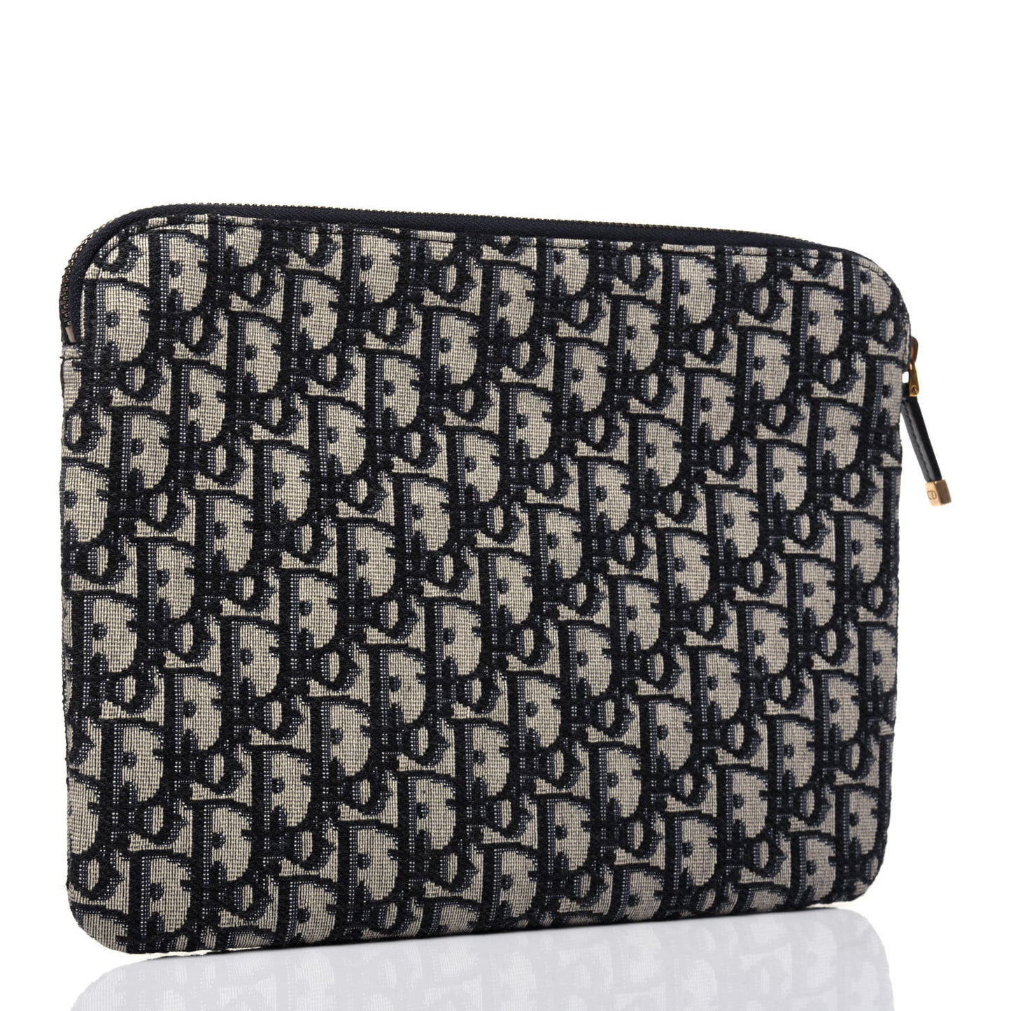Oblique Pouch Clutch Blue