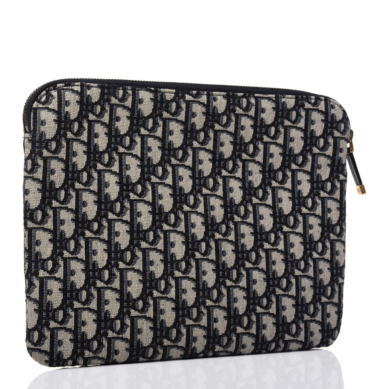 Christian Dior Oblique Pouch Clutch Blue 3 of 9