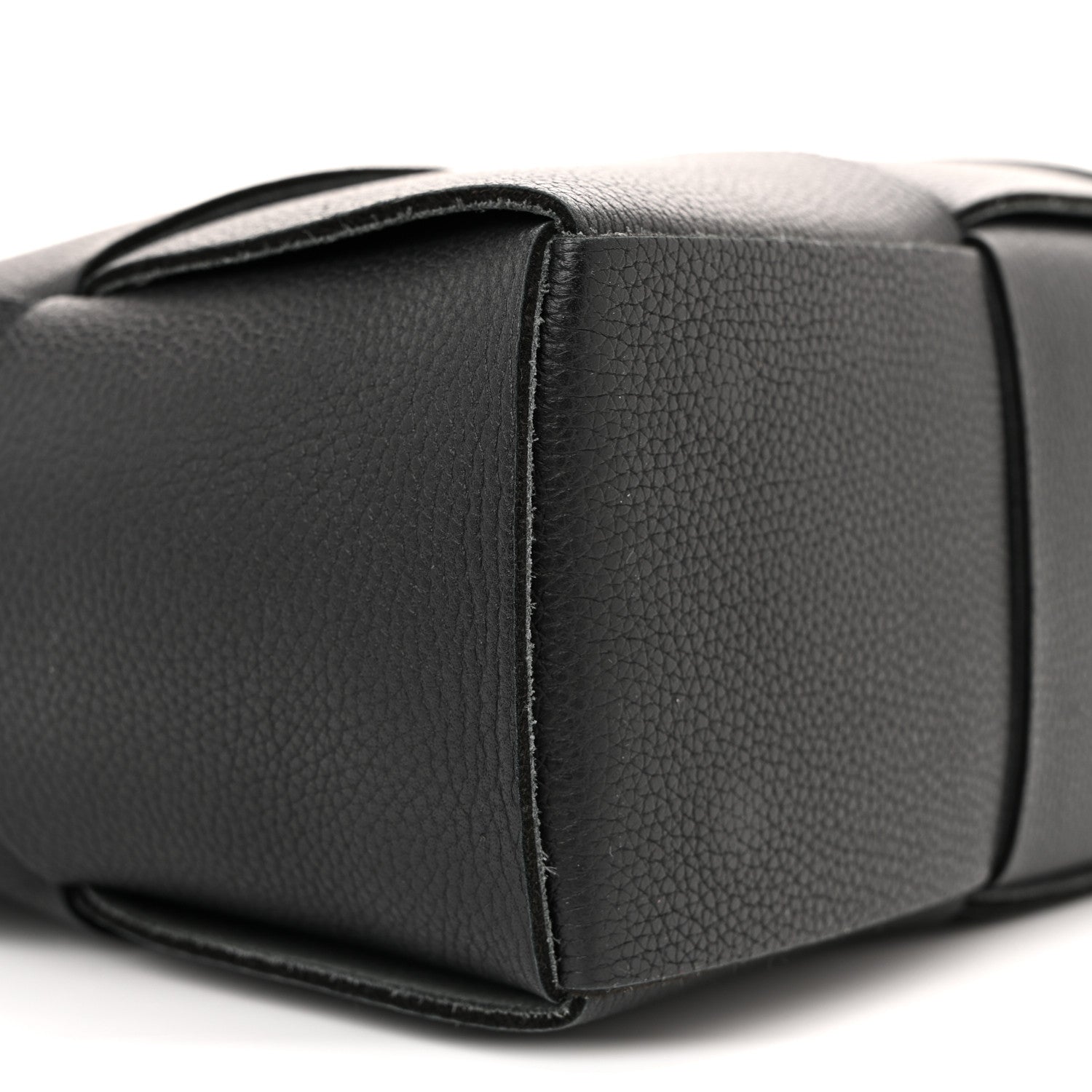 Bottega Veneta Grained Calfskin Maxi Intrecciato Mini Arco Tote Black 9 of 10