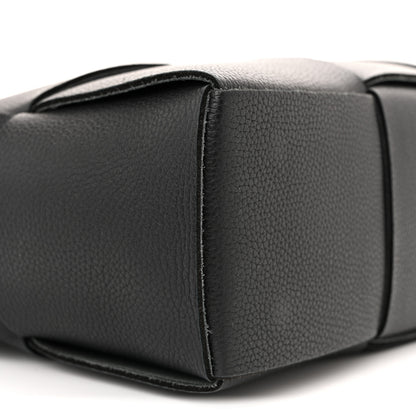 Bottega Veneta Grained Calfskin Maxi Intrecciato Mini Arco Tote Black 9 of 10