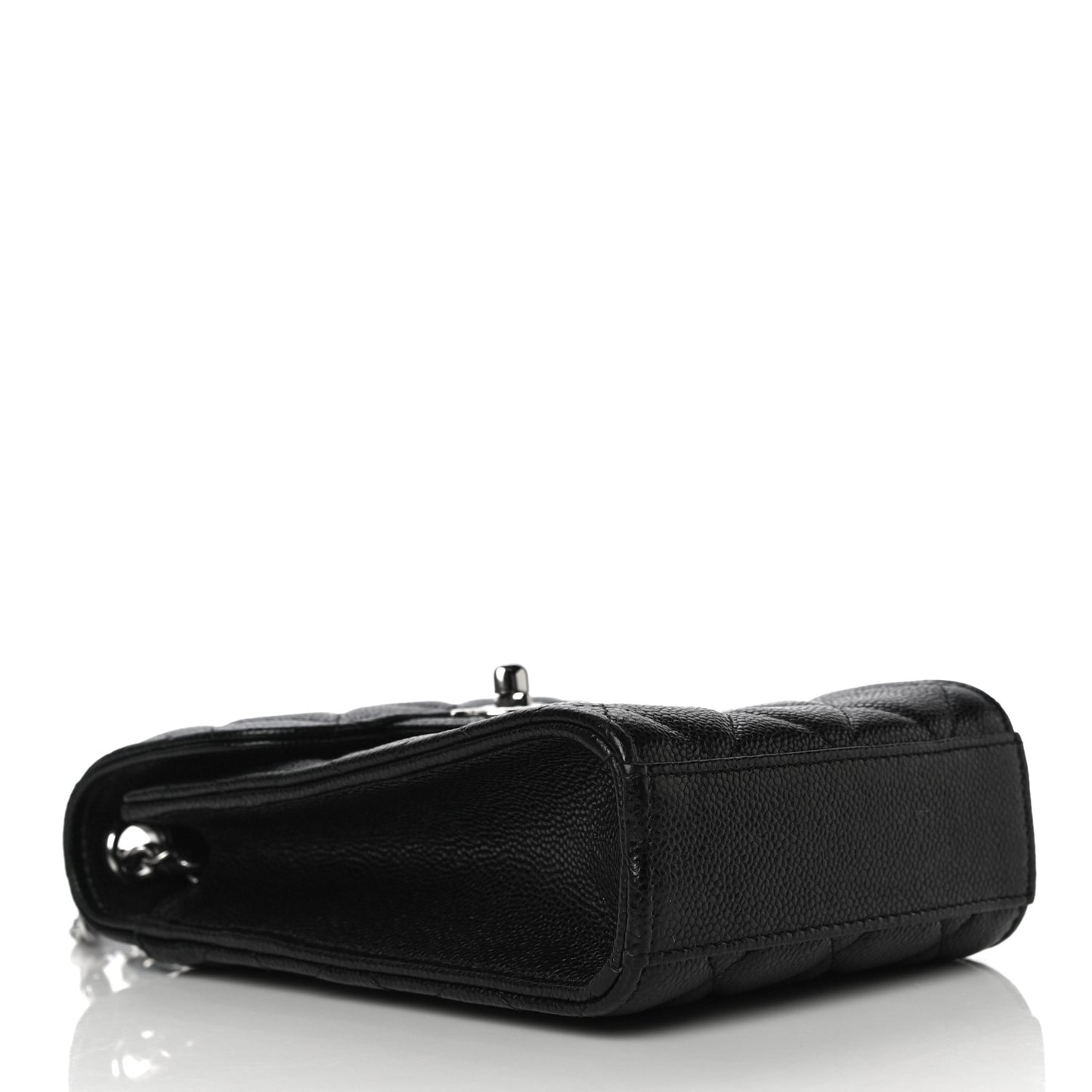 Caviar Quilted Classic Phone Holder Black