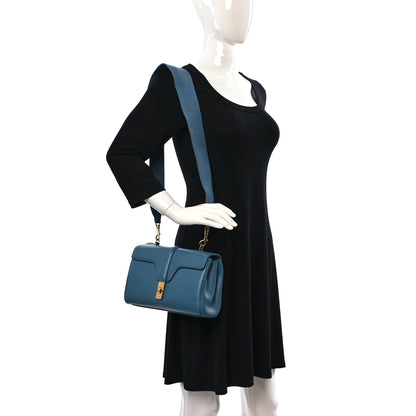 Celine Smooth Calfskin Teen Soft 16 Shoulder Bag Blue Grey 2 of 9