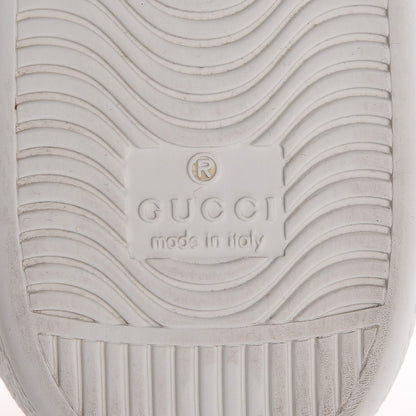 Gucci Calfskin Web Studded Ace Sneakers 37.5 White 6 of 9