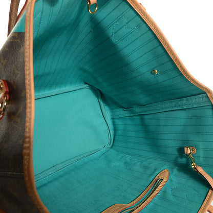 Louis Vuitton Monogram V Neverfull MM Turquoise 6 of 8