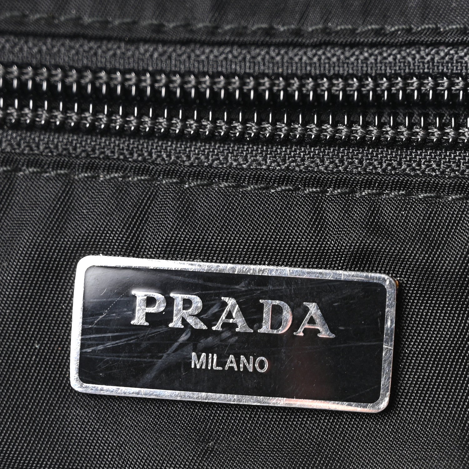 Prada Tessuto Nylon Zip Backpack Black 6 of 10