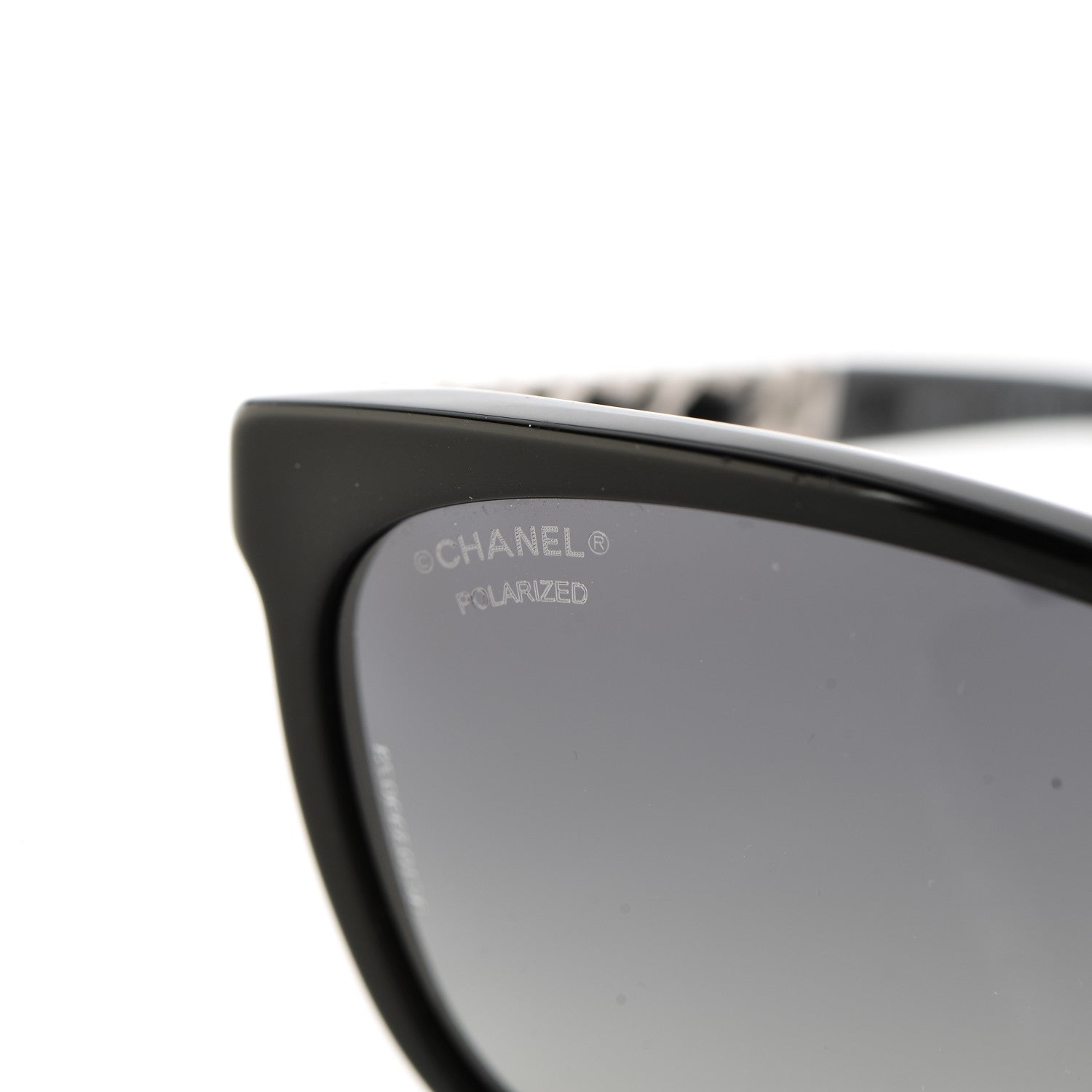 Chanel Cat Eye Chain Polarized Sunglasses 5260-Q Black 8 of 10