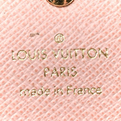 Louis Vuitton Damier Ebene Emilie Wallet Rose Ballerine 7 of 9