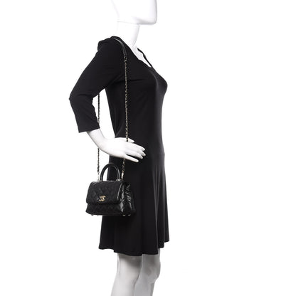 Chanel Caviar Quilted Extra Mini Coco Handle Flap Black 2 of 11